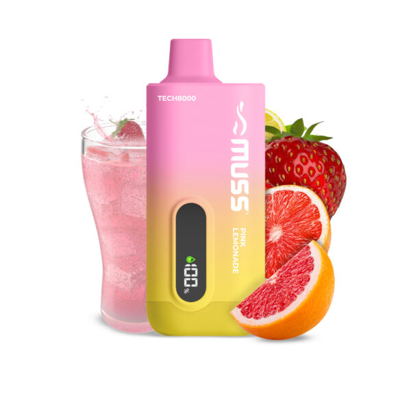 Muss tech8000 0mg/ml pink limonada
