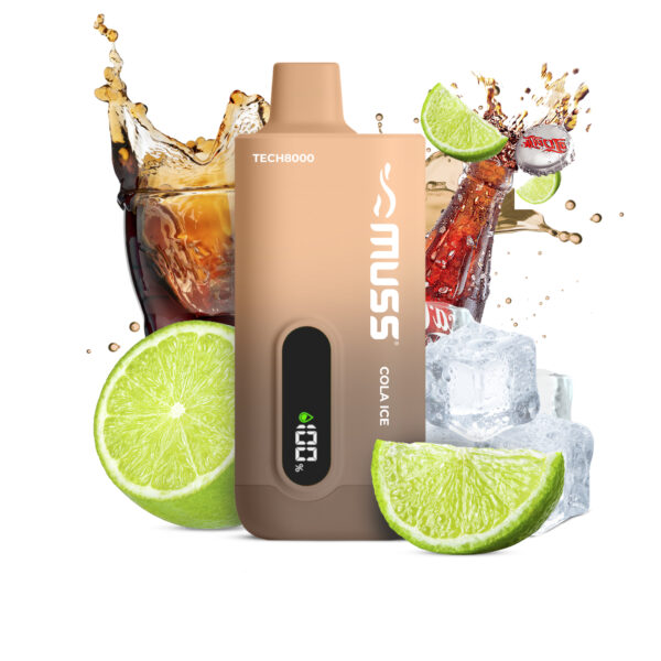 Muss tech8000 0mg/ml cola ice